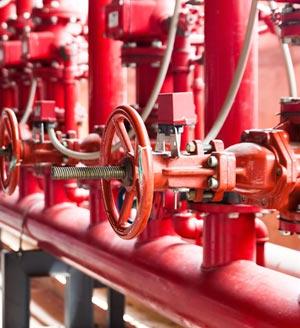 Red fire suppression system
